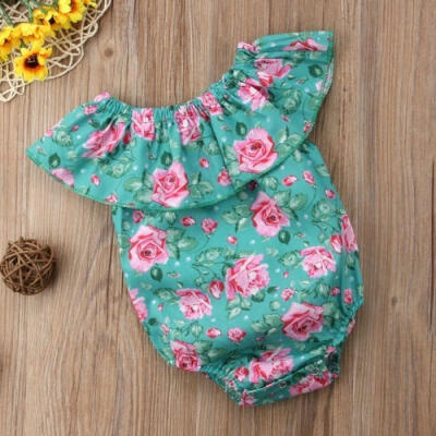 

Hot fashion Toddler Baby Girl Kids Romper Cotton Outfits Sleeveless Jumpsuit