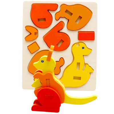 

〖Follure〗Montessori Mini 3D Puzzle Kids Educational Funny Toy Wooden Colorful Jigsaw Gift