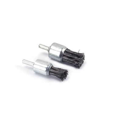 

2x 20mm & 25mm Flache Verdrehte Geknotete Stahldrahtschalenbürste Zum Entfernen