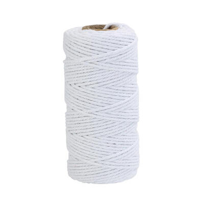 

2mm Braided Soft Twisted Cotton Rope Cord Craft String DIY Handmade Thread