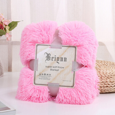 

Gobestart Large Soft Warm Shaggy Faux Fur Throw Blanket Sofa Double King Bed Blanket