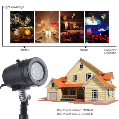 

Gobestart Colorized Auto Moving Projection Lights With 14 Replaceable Lens