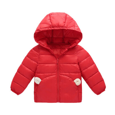 

Autumn Winter Boy Warm Jackets For Girls Christmas Coat Baby Girl Clothes Lamb cashmere Kids Hooded Infant Lightweight Outerwear