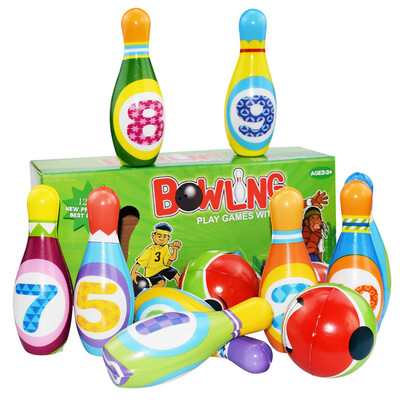 

〖Follure〗Bowling Play Set Foam Ball Toy Gifts Educational Early 10 Pins&2 Ball Indoor
