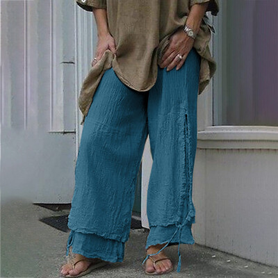 

Tailored Womens Fashion Solid Color Cotton And Linen Personality Casual Pants