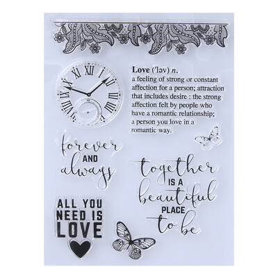 

Transparent Clear Stamp DIY Silicone Seals Scrapbooking Card 55