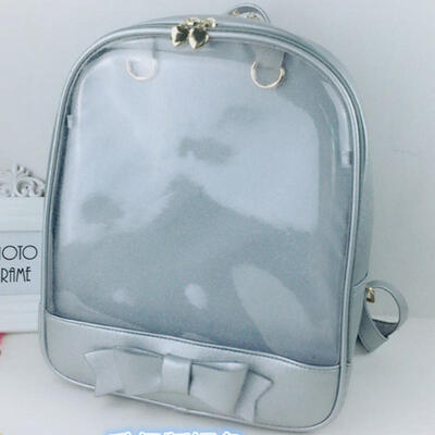 

Middle School Student Large Capacity Backpack Transparent Pvc Pink Student Backpack