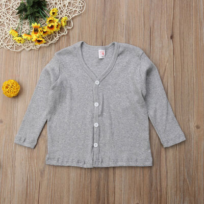 

Cute Toddler Kid Baby Boy Girl Knitted Sweater Cardigan Coat Long Sleeve Tops