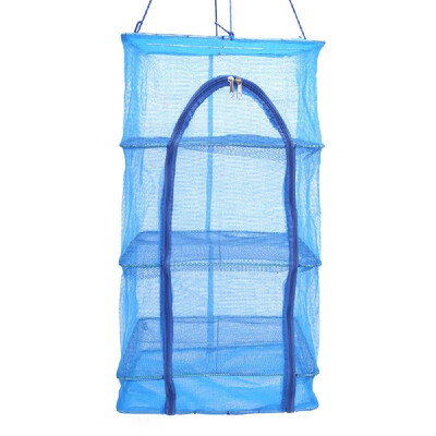 

Folding 3 Layers Drying Net Mesh Hanging Rack Vegetable Fish Dishes Dryer Net Storage Organizer