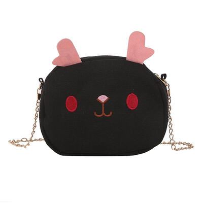 

Cute Canvas Girls Shoulder Bags Crossbody Messenger Women Chain Handbags