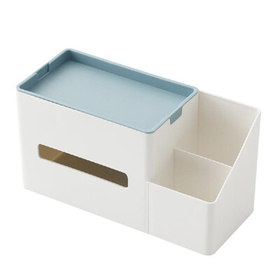 

Desktop Storage Box Home Use Tissue Organizer Multi-Functional Telecontrol Container Simple Storage Case