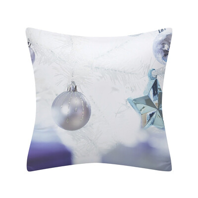 

Tailored Christmas Pillow Case Glitter Polyester Sofa Throw Cushion Cover Home Decor