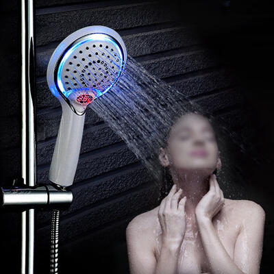 

Greensen Handheld Bathroom Shower Spray Head Digital Temperature Display 3 Colors LED