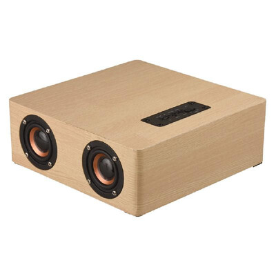 

Q5 Wooden Bluetooth Speaker Bluetooth 42 3W4 Horn Support FM TF Card AUX IN Subwoofer Speakers