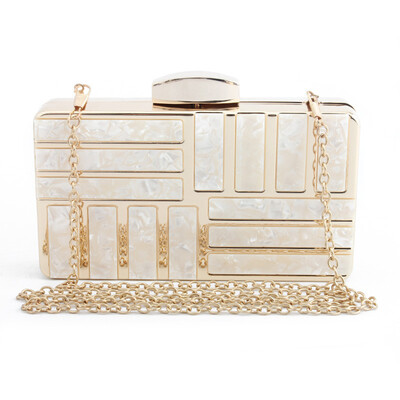 

Marble Print Luxury Handbags Women Bags Designer Acrylic Evening Party Cocktail Box Clutch Chain Shoulder Bag