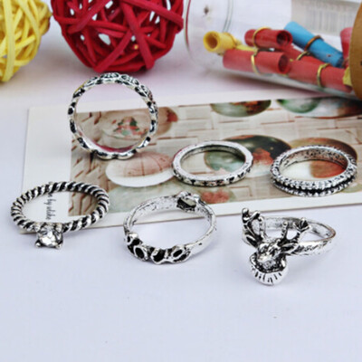

Head Women Ring Best Fashion Accessories Triangle Combination Vintage Arrow Suit