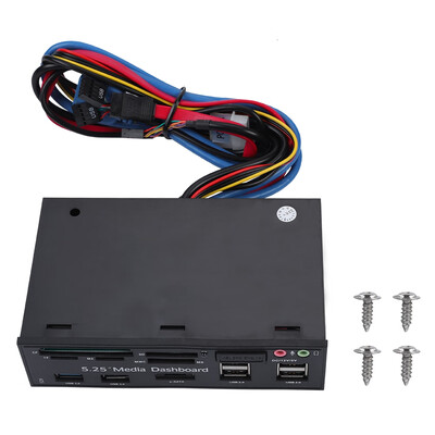 

Greensen 525 Front Multi-function Panel USB30 Hub Media Dashboard PC Internal Card Reader