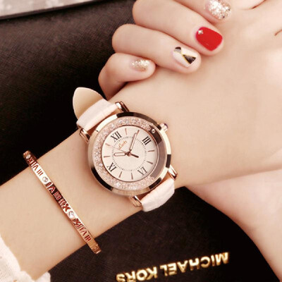 

Women Elegant Exquisite Watches Fashion PU Leather Band Quartz Watch
