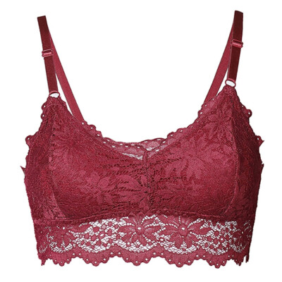 

〖Follure〗1PC New Women Lace Plus Size Vest Wireless Bra Lingerie Sexy Underwear Camisole