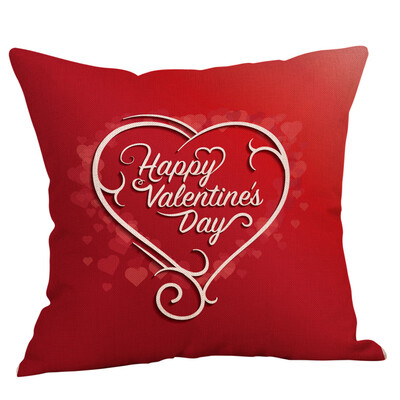 

Siaonvr Happy Valentines Day Throw Pillow Case Sweet Love Square Cushion Cover