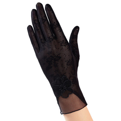 

Women\s Summer Fashion UV-Proof Driving Lace Gloves Touch Screen Gloves