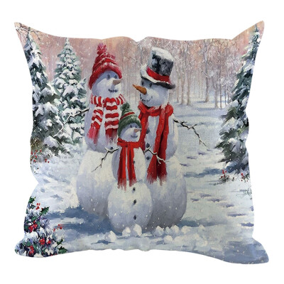 

Tailored Christmas Pillow Cover Pillowcases Decorative Sofa Cushion Cover Home Decoration