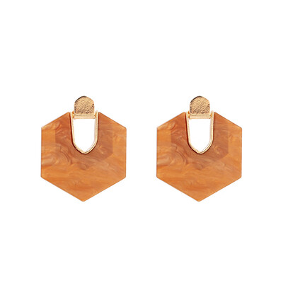 

2019 Fashion ZA Jewelry Acrylic Resin Oval Dangle Earrings For Women Geometry Big Circle Tortoiseshell Earrings Acetate Brincos