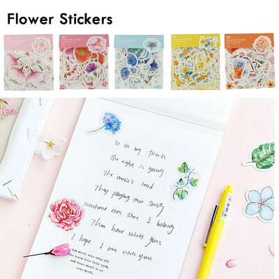 

Sun Flower Series Small Fresh Flower Pockets Collage Decoration Cute Diary Flower Stickers