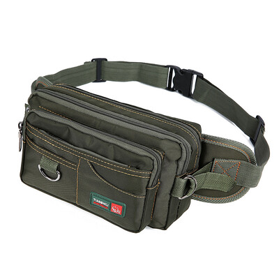 

Multi-functional canvas pockets mens large-capacity outdoor sports waterproof Oxford cloth multi-layer business package cashier pocket women