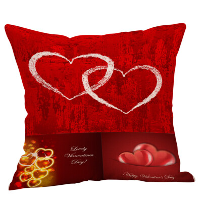 

Siaonvr Happy Valentines Day Throw Pillow Case Sweet Love Square Cushion Cover