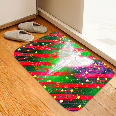 

Siaonvr Christmas Carpet Kitchen Doorway Bathroom Floor Carpet Floor Mat Print 40x60cm