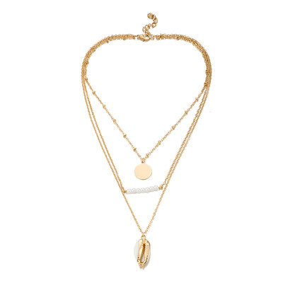 

Tocona 3 Pcs Set Vintage Gold Chain Boho Multi-layer Shell Pendant Long Necklace Set Fashion Jewelry for Women Gift 8013
