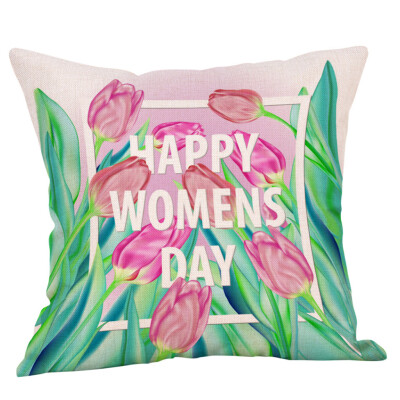 

〖Follure〗Mothers Day Printing Cotton Linen Pillow Case Cushion Cover Sofa Home Decor