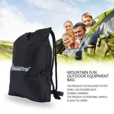 

Outdoor Camping Lightweight Cloth Bag For Small Accessories Parts Portable Black
