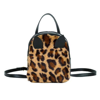 

Leopard Print Backpack Women Mini Travel Shoulder Bag Girls School Bags