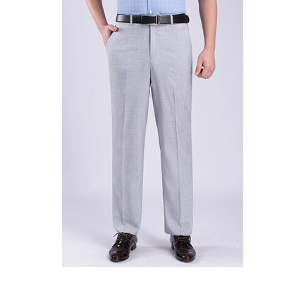 

WENGUANGUO Summer thin section pleated high waist free hot straight loose standard version mens trousers 7939
