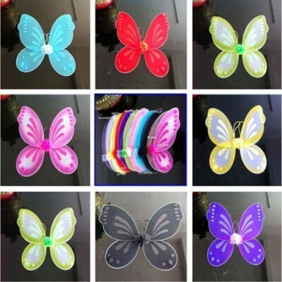 

18&quotx19&quot Kids Adults Party Fairy Wings Tinkerbell Pixie Cosplay Costume 10Colors