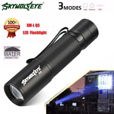 

Saidsome 3 Modes Q5 LED Flashlight Zoomble Mini Torch Light Lamp AA 14500 flashlight lamp