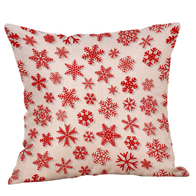 

Tailored Cotton Linen Christmas Hidden Zipper Closure Pillow Case Throw Cushion Cover Hom