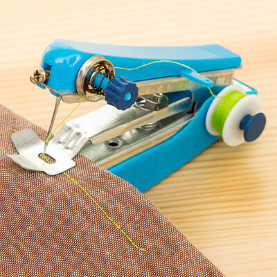 

JPGIF Portable Needlework Cordless Mini Hand-Held Clothes Fabrics Sewing Machine