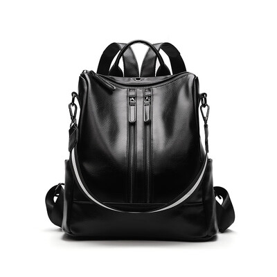 

Backpack female 2019 new Europe&America wild fashion dual-use retro large capacity soft leather ins super fire backpack tide