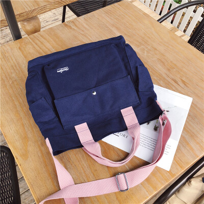 

Summer bag female new 2019 Korean version of the slung ulzzang wild single shoulder slung fashion canvas tote bag