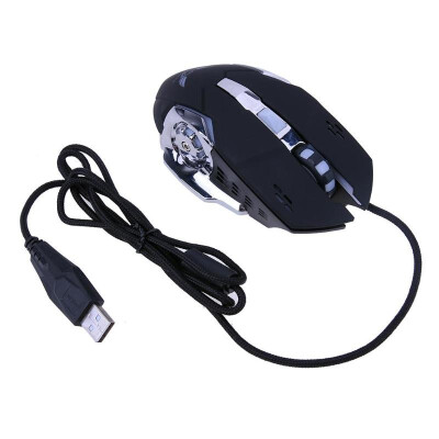 

Electroplated USB Gaming Mouse with Adjustable DPI LED Light Macro Function