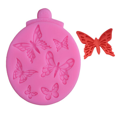 

Pink Sugar Craft Butterfly Silicone Mould Fondant Cake Decor Tool Chocolate Mold