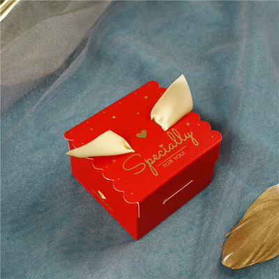 

FUNNYBUNNY Candy Exquisite Simple Box Paper Boxes for Packaging Christmas Tree Decorations Wedding Favors&Gifts