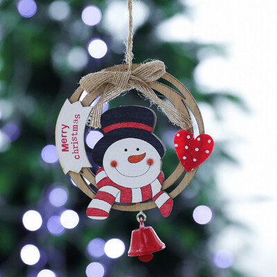 

Gobestart Christmas Wooden Old Man Snowman Pendant Small Pendant Accessories