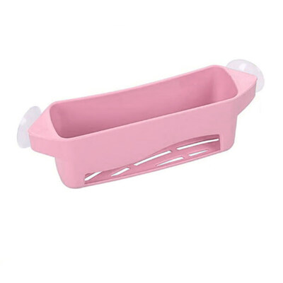 

Sink Drain Basket Rack Sponge Dry Tool Double sucker Rack Holder Kitchen Gadget