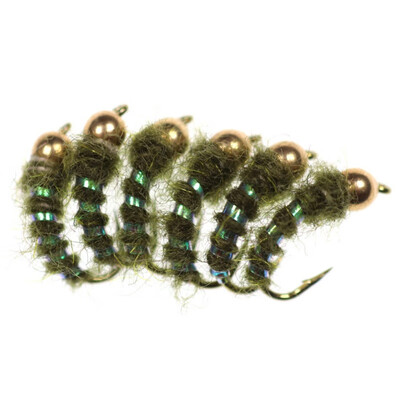 

Arrived 6 PcsSet Copper John Bead Head Prince Nymph Flies Trout Fly Fishing Bait 12