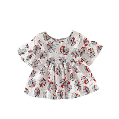 

2019 Summer Toddler Baby Girls Dresses Child Floral Ruffles Half Sleeve Dresses Outfits Kids Clothes Vestido 0-4Y