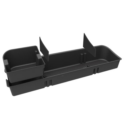 

Fit for 2015-2019 Ford F150 250 350 Super Crew Underseat Storage Box Black